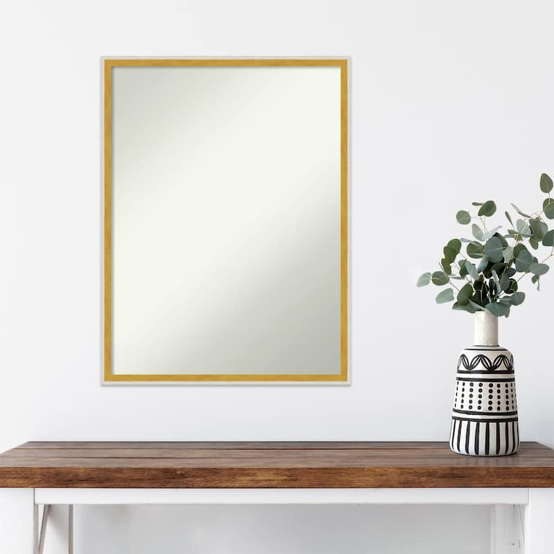Paige Non-Beveled Wood Framed Wall Mirror
