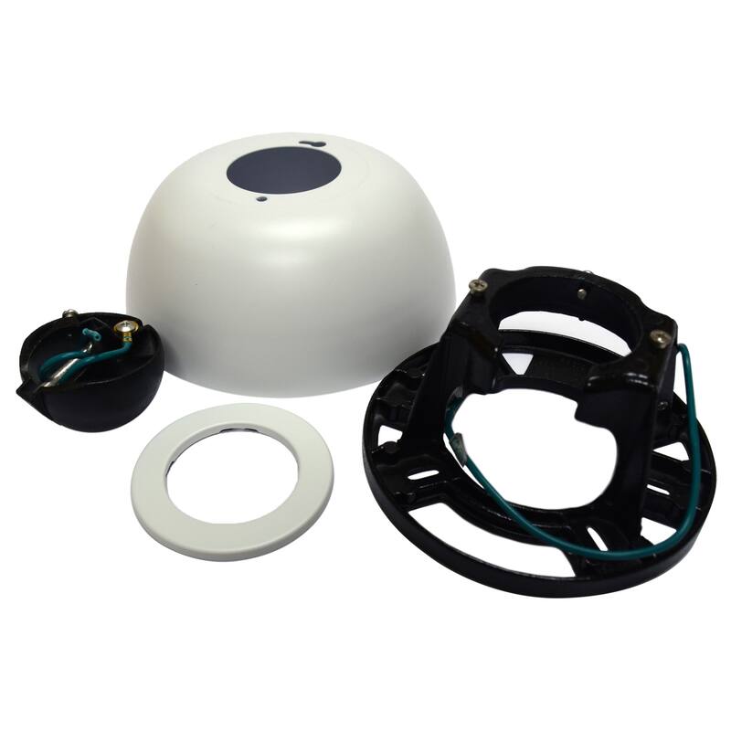 Ceiling Fan Sloped Ceiling Kit - Matte White