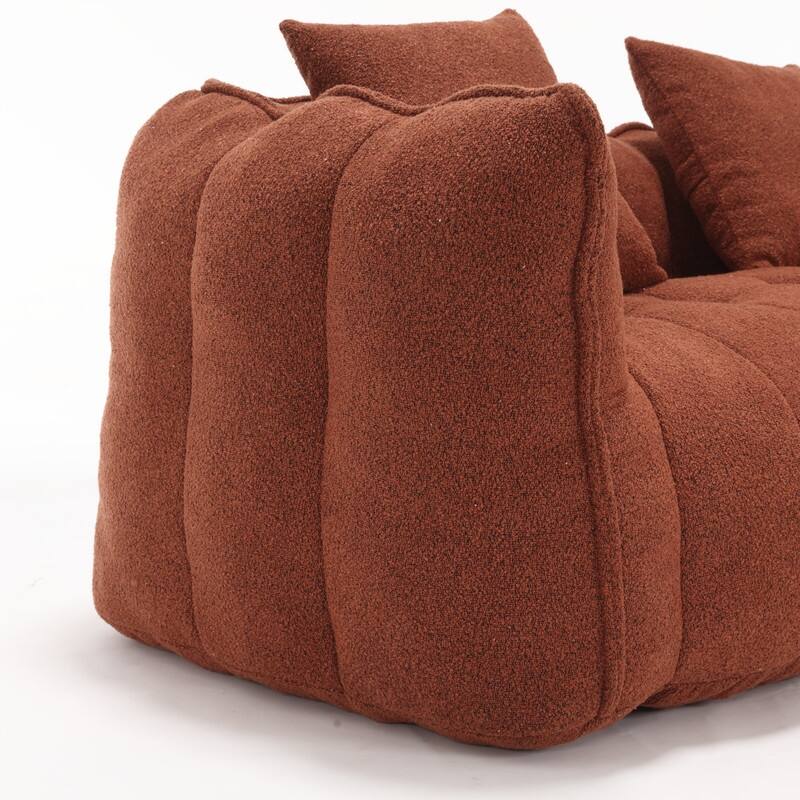 66.1''W Soft beanbag chair with high resilience foam