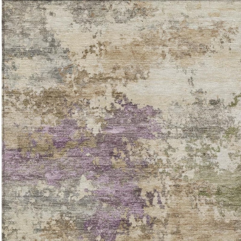 HomeRoots Abstract Transitional Rectangle Outdoor Rug - 8' X 10'