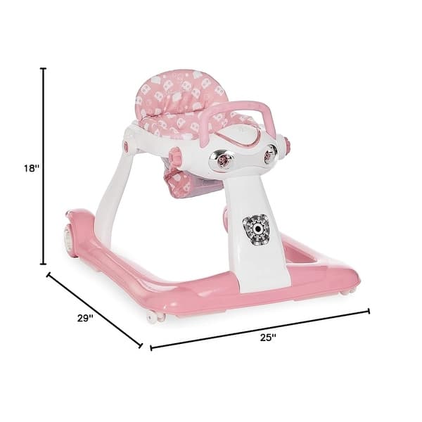 Dream On Me 2-in-1 Charlie Car Walker in Pink