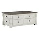 preview thumbnail 2 of 3, Signature Design by Ashley Havalance White/Gray Lift Top Cocktail Table - 26"W x 46"D x 20"H