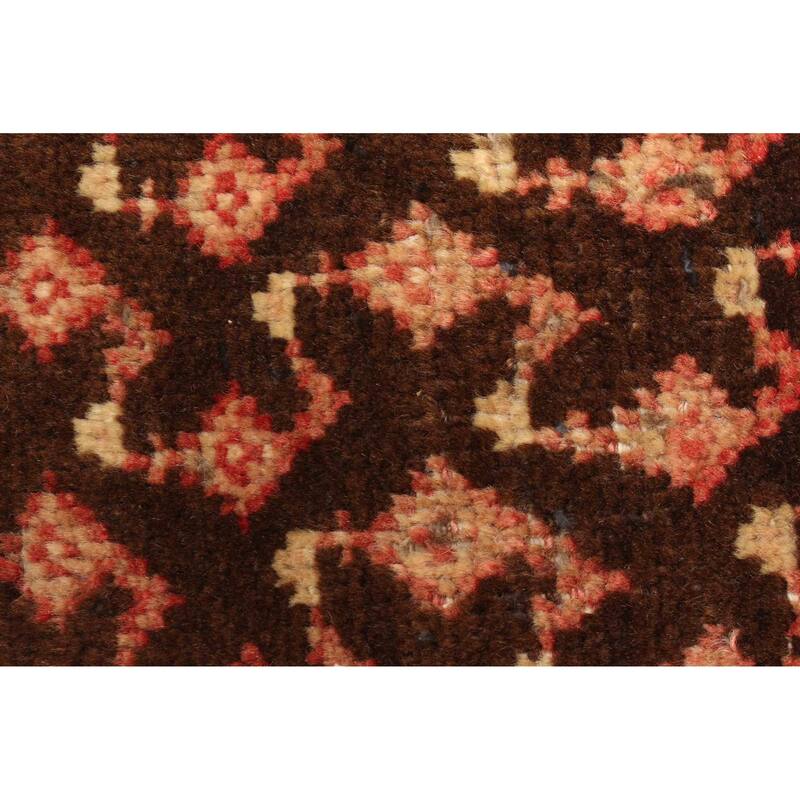 ECARPETGALLERY Hand-knotted Andelz Dark Brown Wool Rug - 2'11 x 4'8