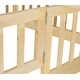 preview thumbnail 17 of 58, Solid Pine Wood Bunk Bed,Versatile Floor Fence Bunk Bed with Door,Twin Over Twin Size