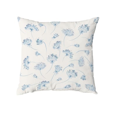 Wishing Flowers Throw Pillow