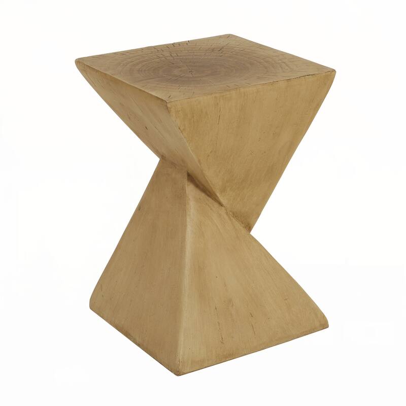 outdoor GEOMETRIC MGO SIDE TABLE,LIGHT NATURE COLOR