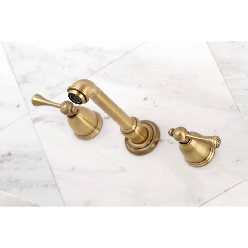 Kingston Brass English Country 3-Hole Wall Mount Roman Tub Faucet