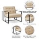 preview thumbnail 81 of 108, Glitzhome Set of Two 30.5"H Mid-Century PU Leather Tufted Accent Chairs