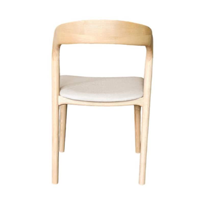 Java Ash Wood Upholstered Dining Chair (Set of 2)
