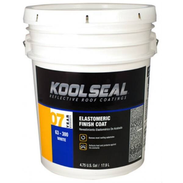 Kool Seal Ks0063300 20 Elastomeric Reflective Roof Coating 4 75 Gallon White On Sale Overstock 25404475