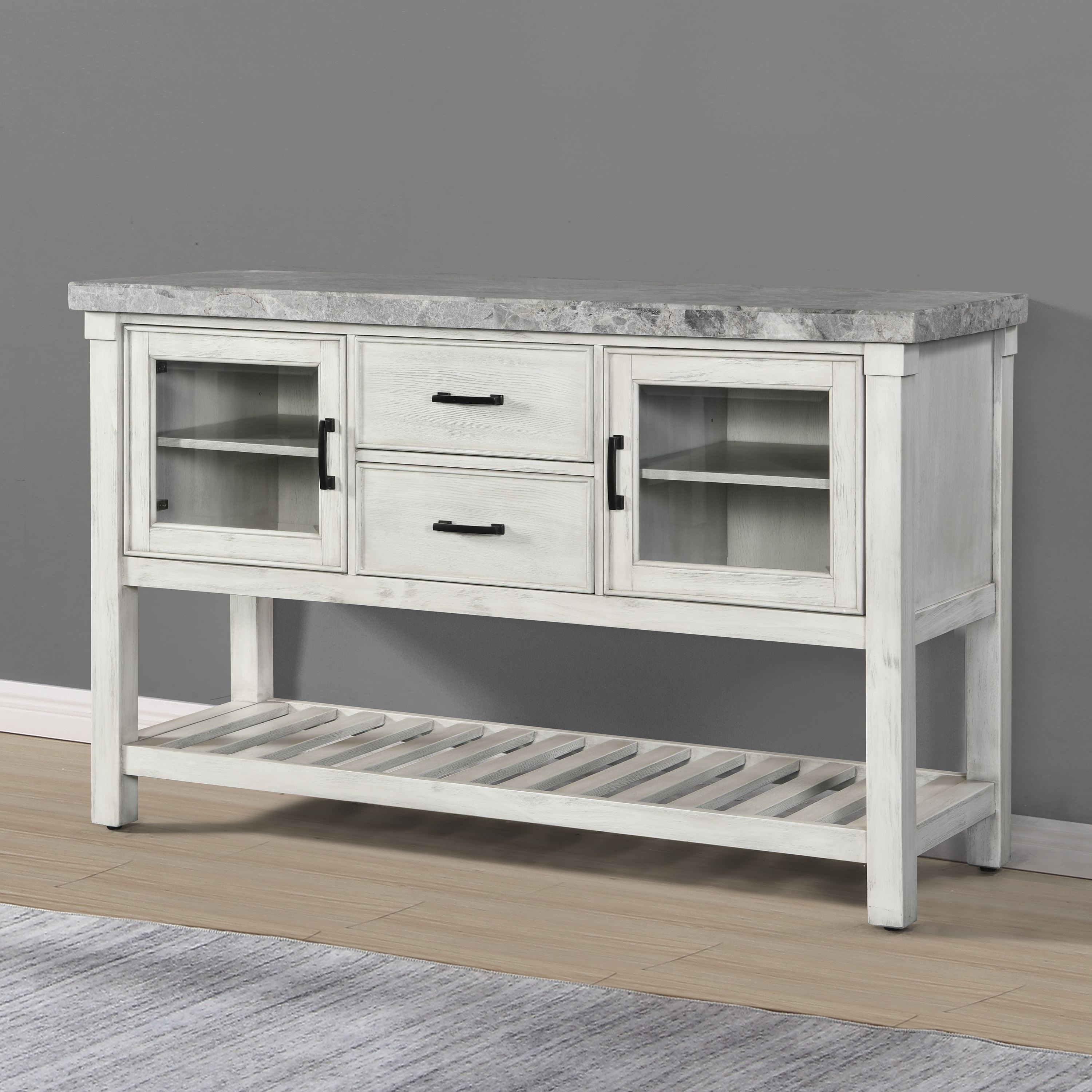 Marble top store server buffet