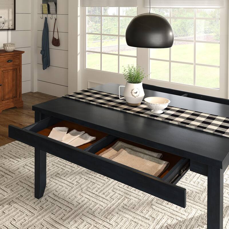 Elena Wood Rectangular Dining Table by iNSPIRE Q Classic