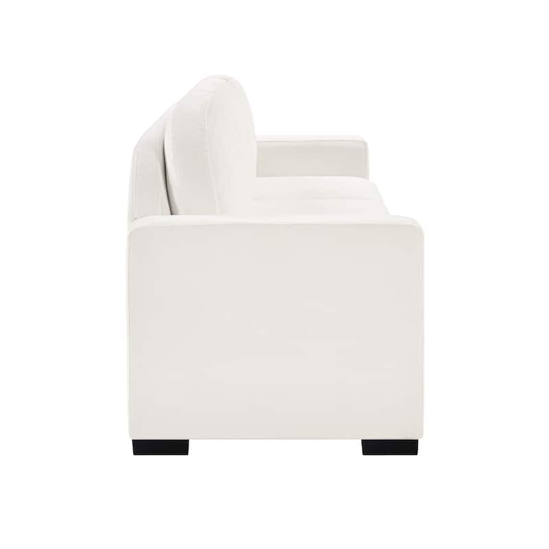 Christopher Knight Home - Dover Modern 84.7" Chenille Upholstered 3-Seater Sofa with Removable Curved Backrest & Cushion