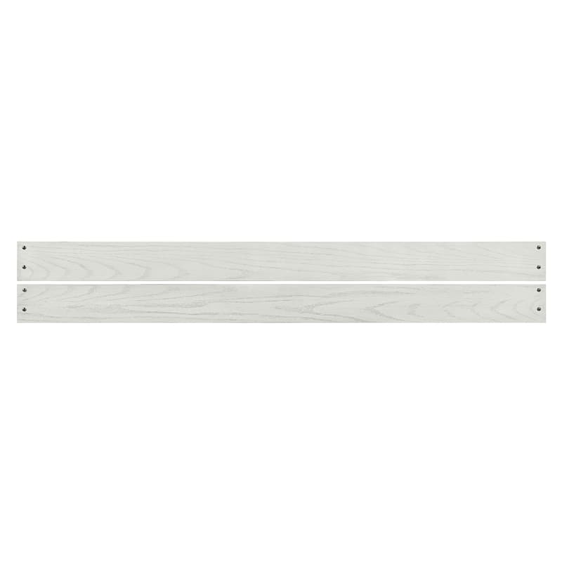 Foundry 76" Wide Traditional Wood Bed Rails, White Dove