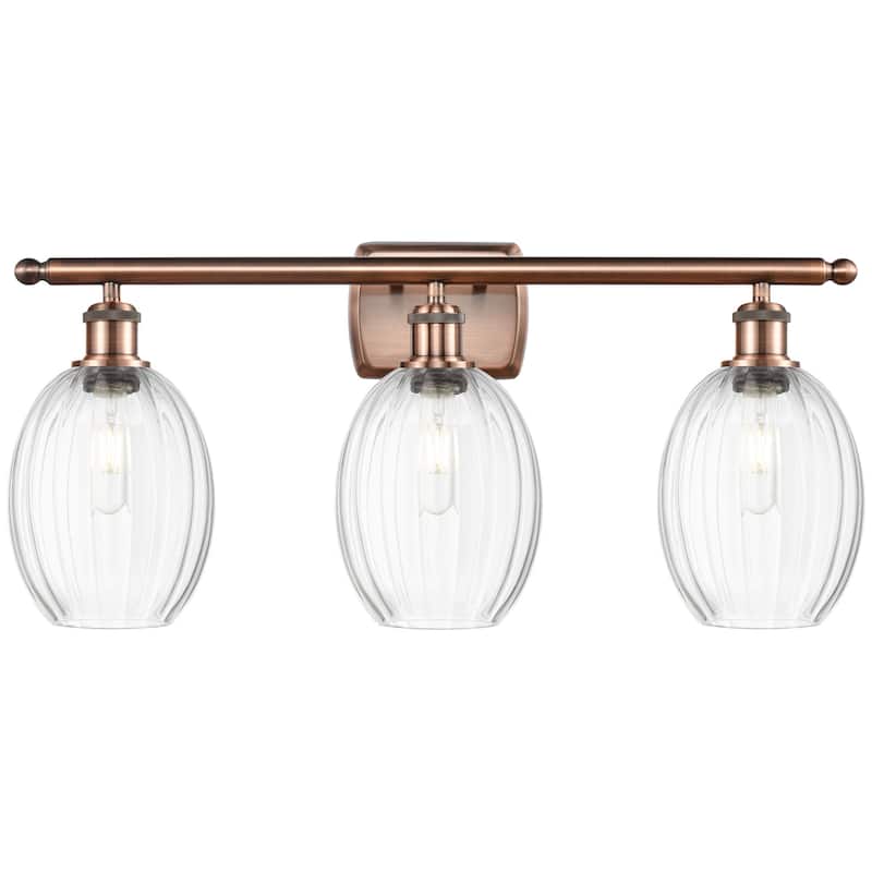 Innovations Lighting 516-3W-12-27 Preston Vanity Preston 3 Light 27" - Antique Copper / Clear