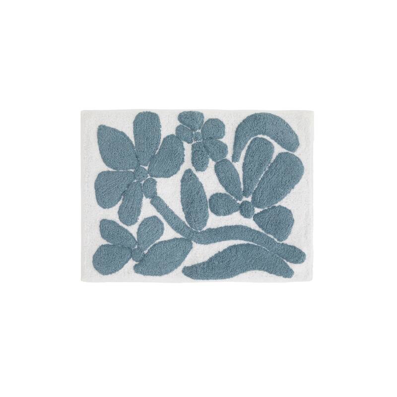 Becky Cameron 100% Cotton Floral Patterned Bath Mat
