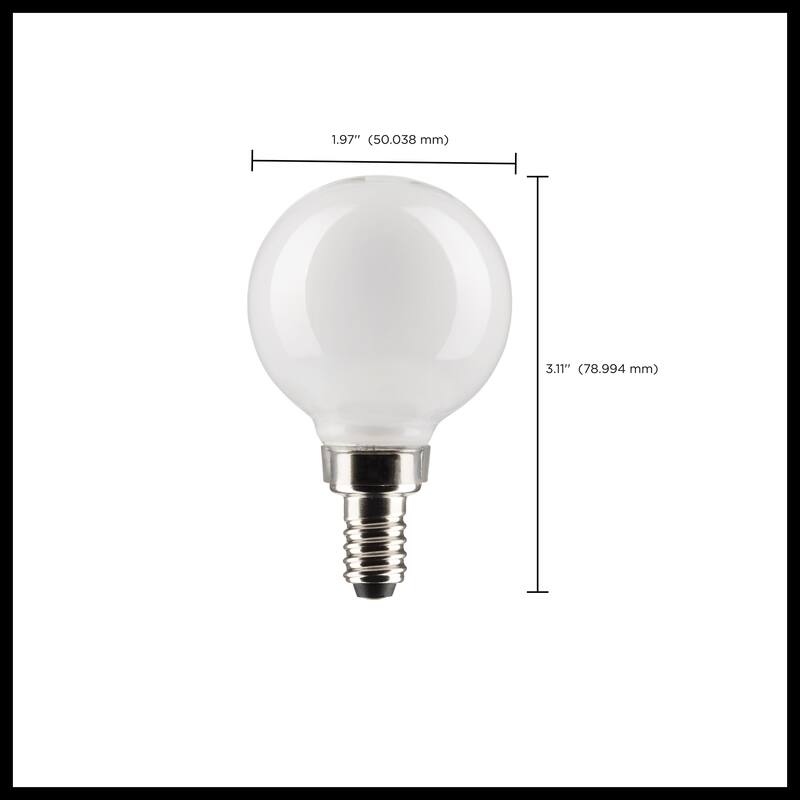 3 Watt G16.5 LED - White - Candelabra base - 90 CRI - 400K - 120 Volt