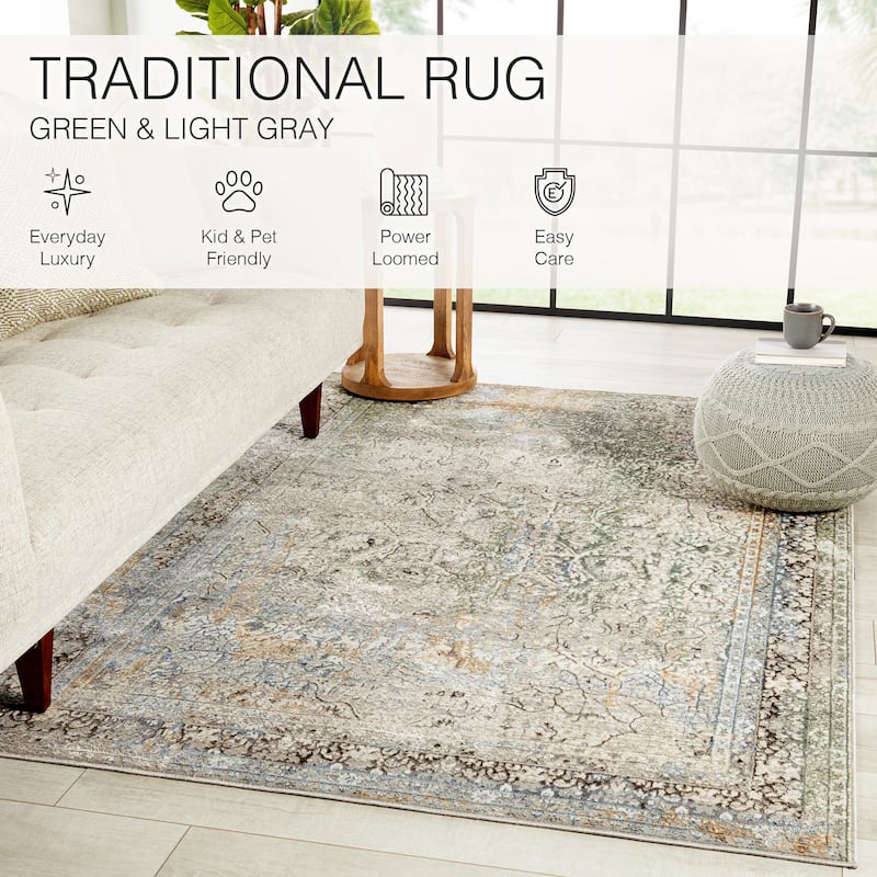 Thayer Medallion Area Rug - 6'7"X9'6" - Runner/Rectangle