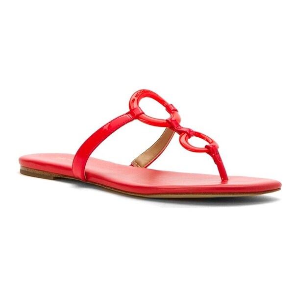 MICHAEL Michael Kors Womens Claudia Split Toe Casual T-Strap Sandals