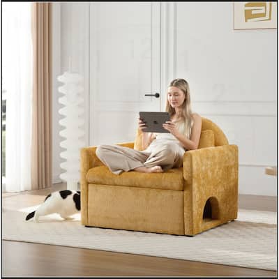 Chenille Oversized Armchair Accent Chair