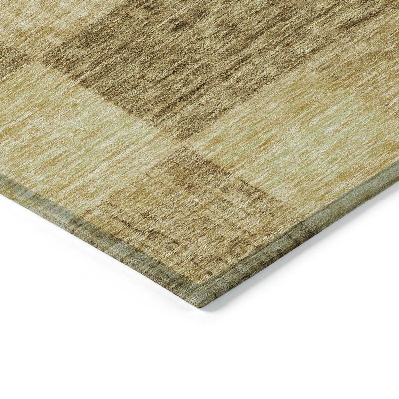 Machine Washable Indoor/ Outdoor Checker Chantille Rug