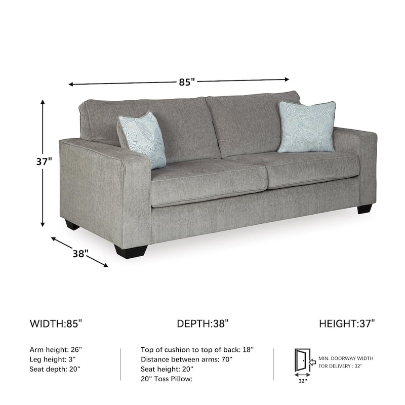 Signature Design by Ashley Altari Queen Sofa Sleeper - 85"W x 38"D x 37"H