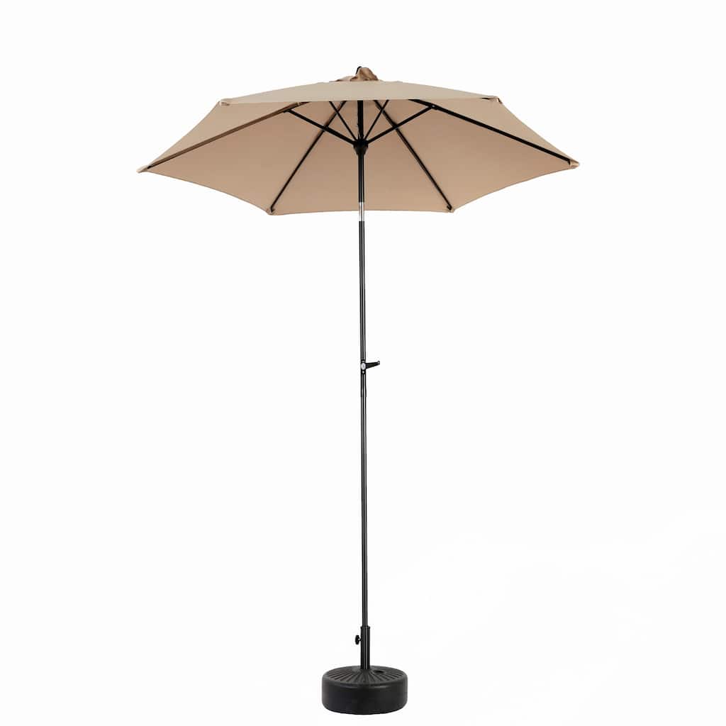 9FT Patio Umbrella with Push Button Tilt and Crank(Base Not Included)