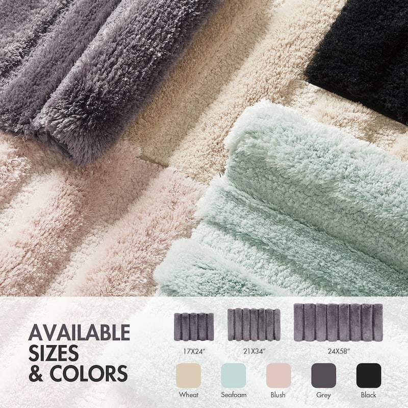 Madison Park Tufted Pearl Channel Solid Bath Rug