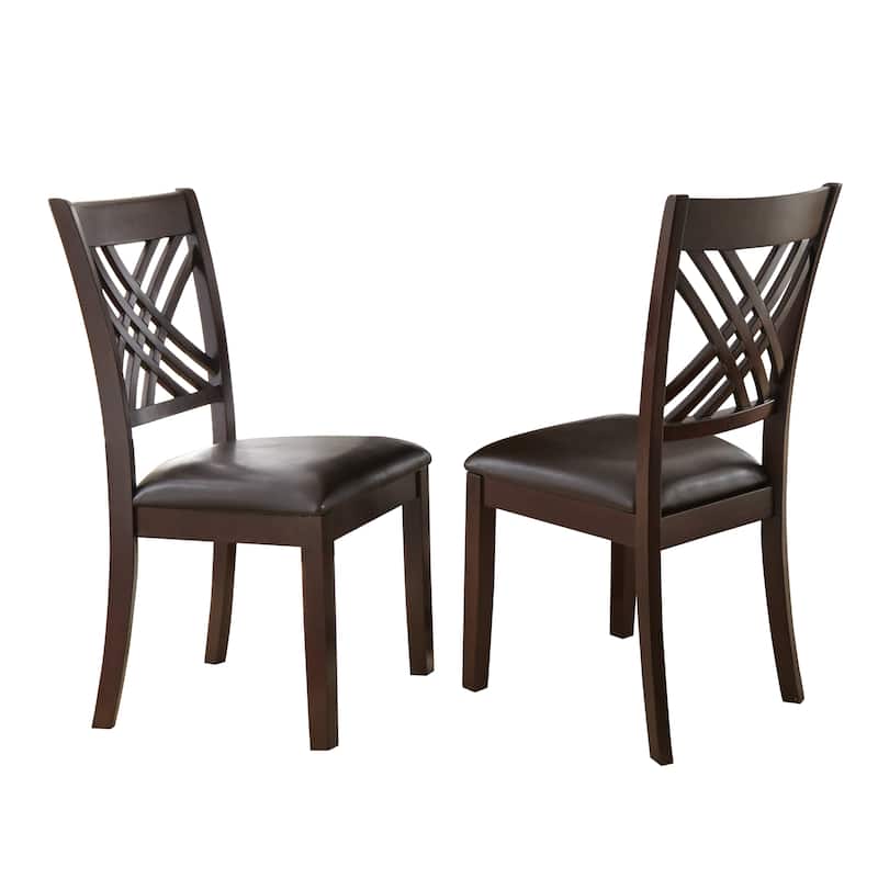 Steve Silver Alston Espresso Dining Chairs, Set of 2