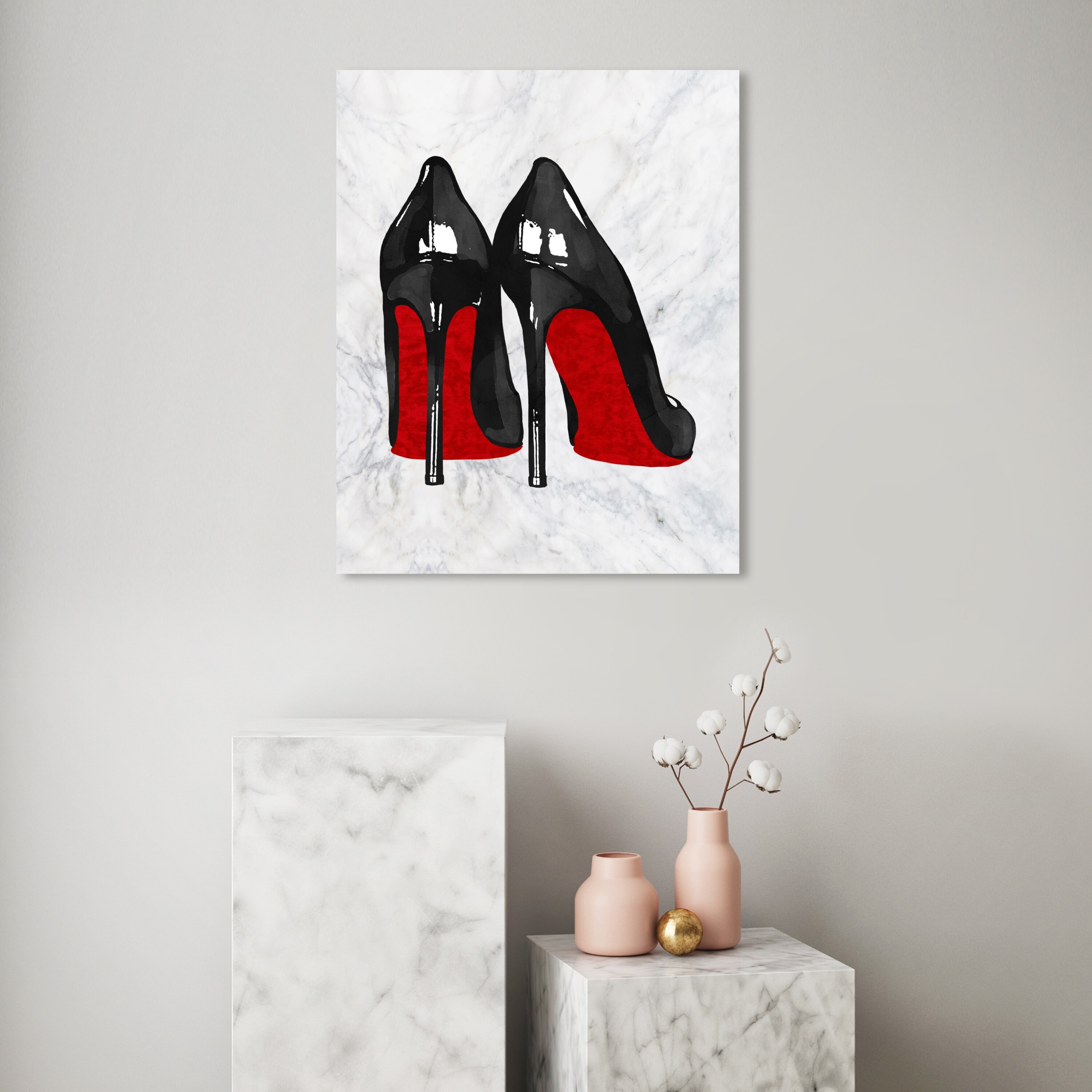 Oliver Gal 'High Fashion Heels Flocked' Fashion and Glam