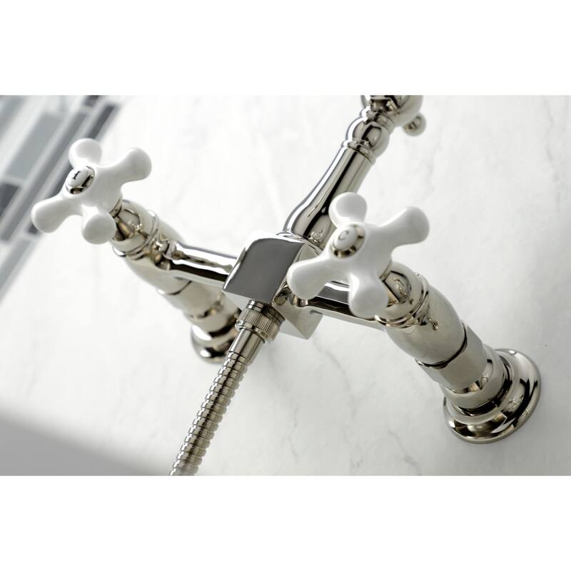 Kingston Brass Heritage Wall Mount Kitchen Faucet