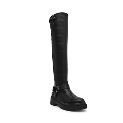 Steve Madden Elizah Over-the-Knee Moto Boot