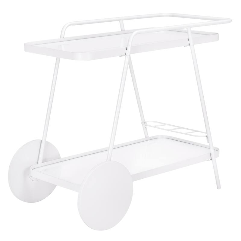 SAFAVIEH Home Zunia 2 Tier Bar Cart - 36"W x 19"D x 30"H