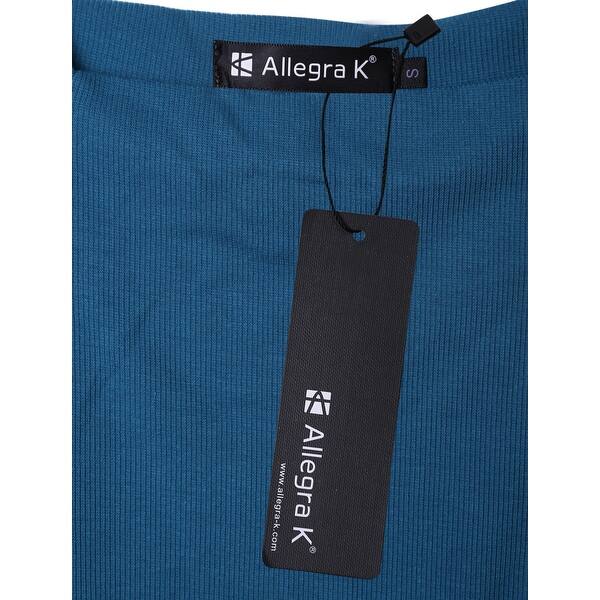 Shop Allegra K Ladies Square Neckline Cut Out Shoulder Sheath Mini