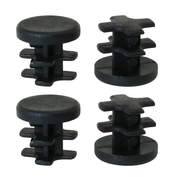 1/2" 13mm OD Plastic Tube Inserts Pipe Caps 4pcs, 0.4"-0.47" Inner Dia, for Furniture Chairs Tables Desks