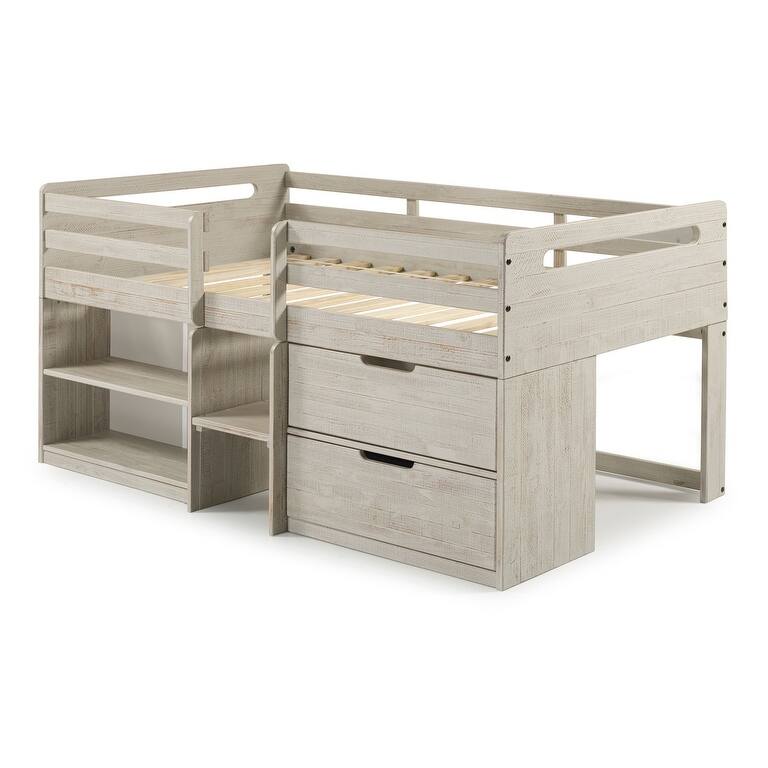 Taylor & Olive Hyacinth Rustic Twin Low-loft Wood Bed