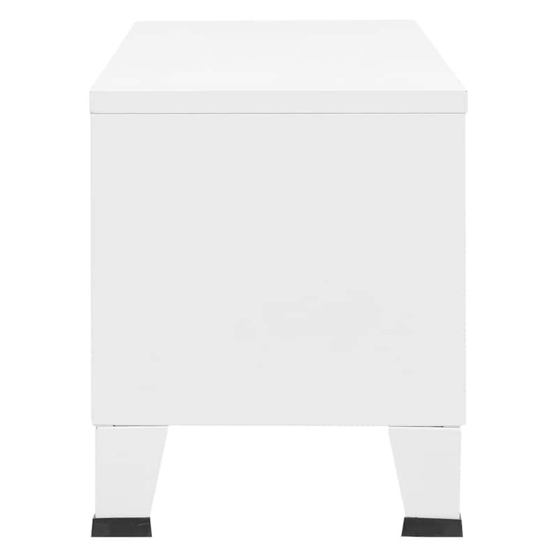 vidaXL TV Stand TV Console Sideboard TV Unit Home Media Unit Cupboard Metal - 41.3" x 13.8" x 16.5"