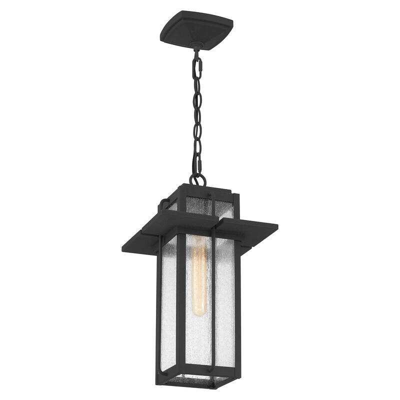 Randall 1-Light Mottled Black Mini Lantern Pendant