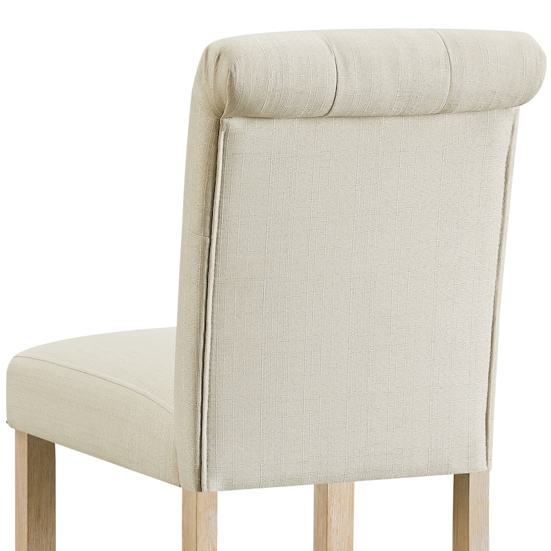 Counter Height Button Tufted Back Stools,Set of 2