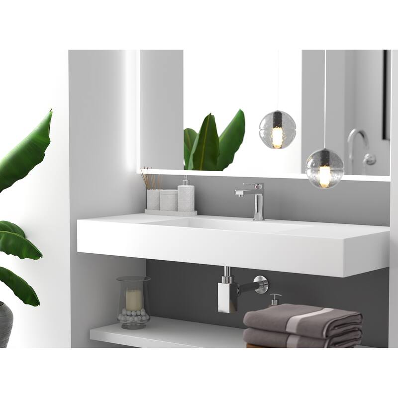 Juniper Stone Solid Surface Wall-mounted Vessel Sink