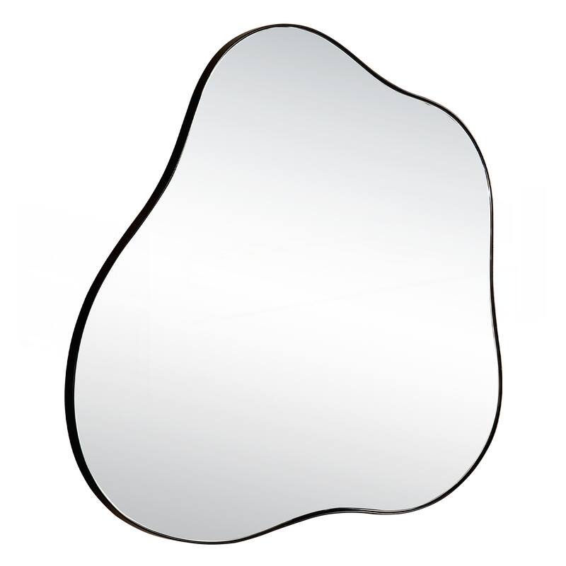 Cloud-Shaped Metal Accent Wall Mirror