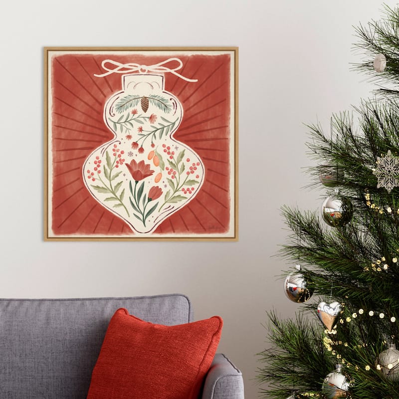 Winter Blooms VII by Janelle Penner Framed Canvas Wall Art