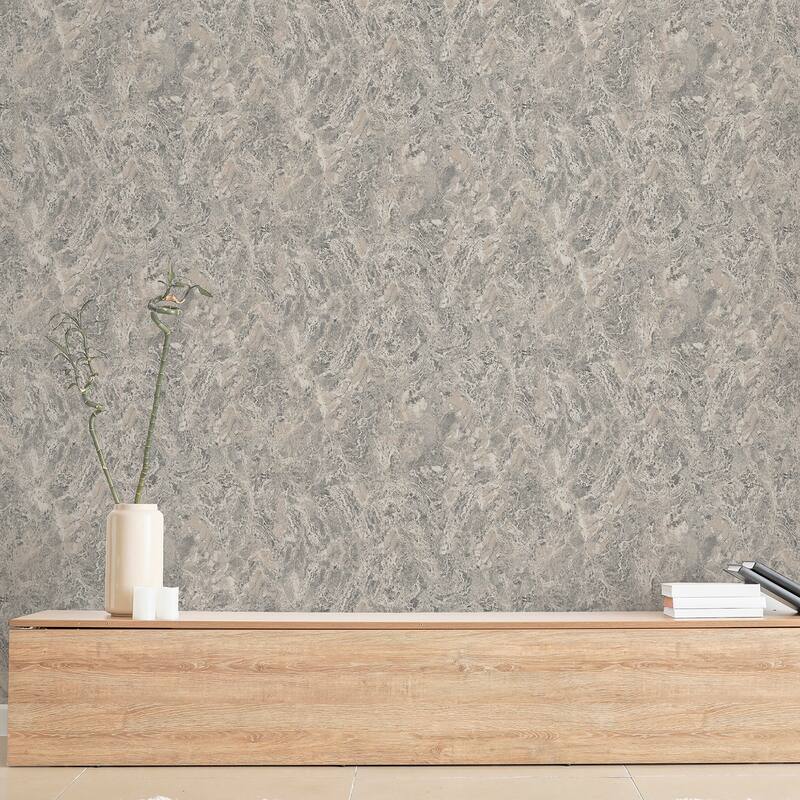 Arthouse Evonne Charcoal Marble Patina Wallpaper