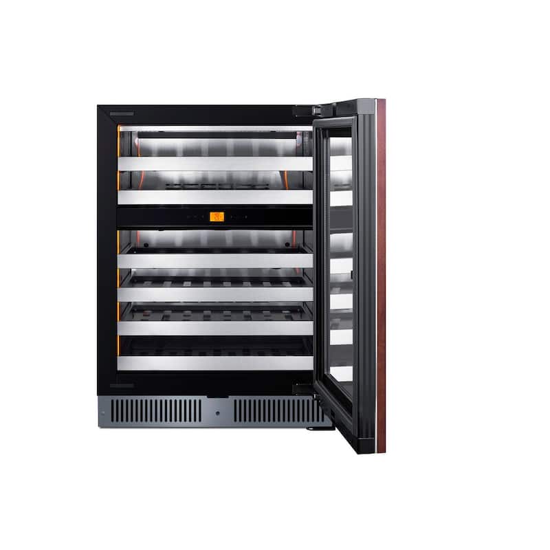 Summit CL244WC2PNR 24" Wide 48 Bottle Capacity Panel Ready Built-In - Panel Ready