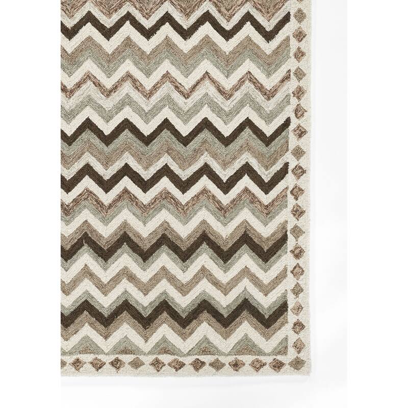 Erin Gates by Momeni Abbott Zigzag Stripe Hand Tufted Wool Area Rug