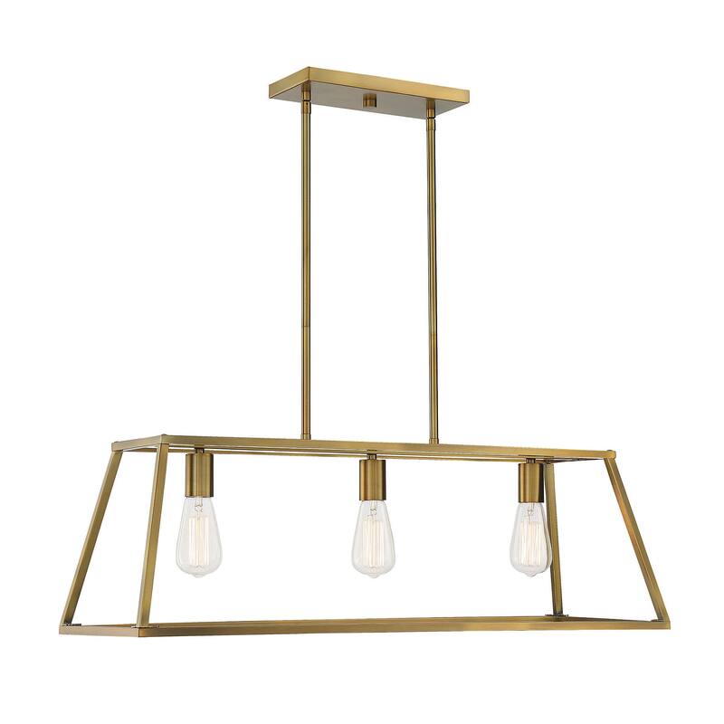 Savoy House Denton 3 Light 33" Wide Linear Chandelier