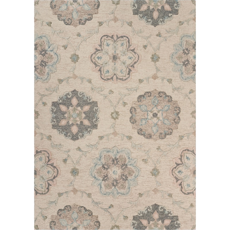 Sevita Delicate Traditional Floral Area Rug