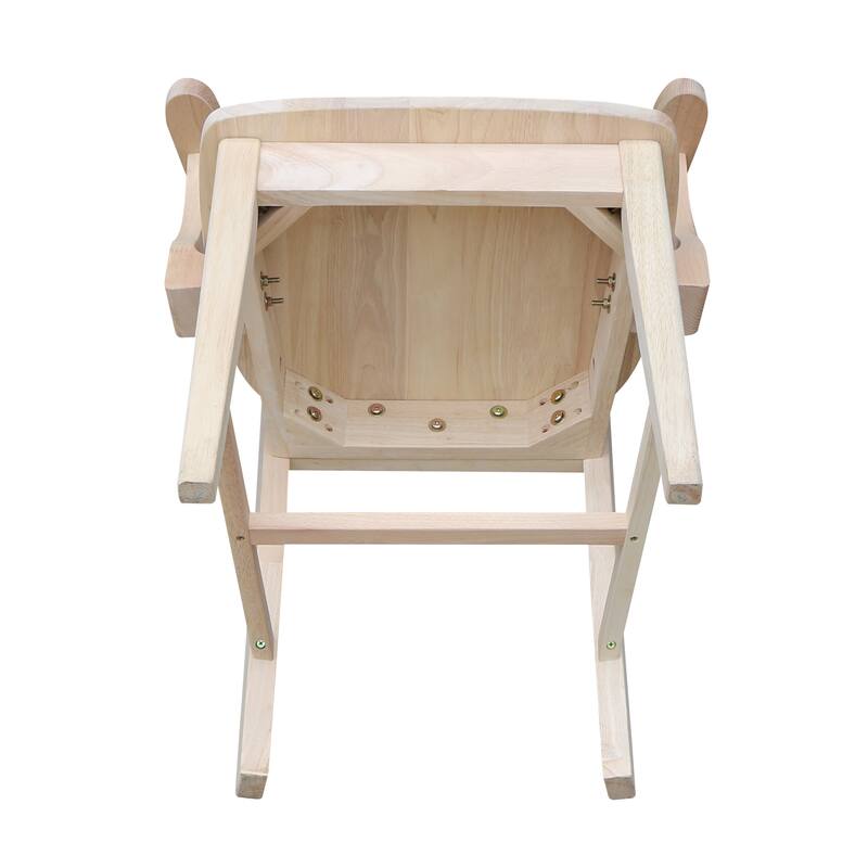 Copper Grove Ruellia Ready-to-finish Parawood Side Chair with Arms - Unfinished