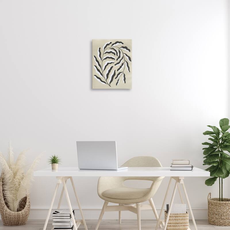 Stupell Curved Blooming Botanical Canvas Wall Art Design By Grace Popp