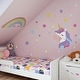 preview thumbnail 2 of 4, Walplus Magical Unicorn Rainbow Children Wall Sticker Nursery Decor